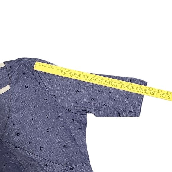 TODD & CO Cue Cafe Wrap Sleeveless Midi Dress Womens Medium Blue Heather Eco - Picture 11 of 15